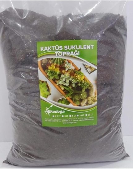 Tarım Kaktüs Sukulent Toprağı 10 Litre - Teraryum Için Uygun Toprak Ithal Torf Toprak Pomza Vermikulit