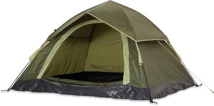 Camping Zelt | Leichtes Pop Up Wurfzelt | 2-3 Personen Kuppelzelt | Trekking & Festival Igluzelt | Sekundenzelt Wasserdicht 210x190x110cm | Wind- & Sonnenschutz | Mit 1 & 2 Eingngen