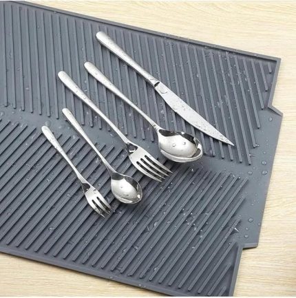 PRİME Bulaşık Kurutma Matı Bulaşıklık - Su Toplamaz Özellikli Silikon Bulaşık Matı