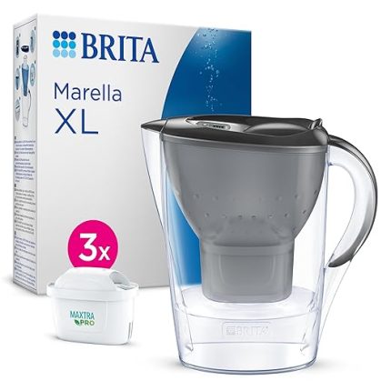 Marella XL 3x Maxtra Pro All-In-1 Filtreli Sürahi Paketi Pro - Grafit (3.5 lt)