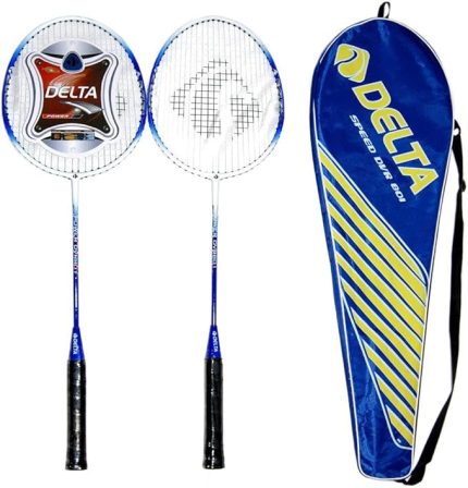Unisex Çantalı Çiftli Badminton Seti (Çift) Dvr 801, Mavi, Tek Beden