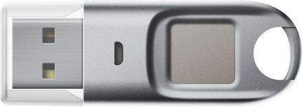BioPass K27 USB Güvenlik Anahtarı - İki Faktörlü Kimlik Doğrulayıcı - FIDO U2F + FIDO2 ile USB-A - Biyometrik Parmak İzi