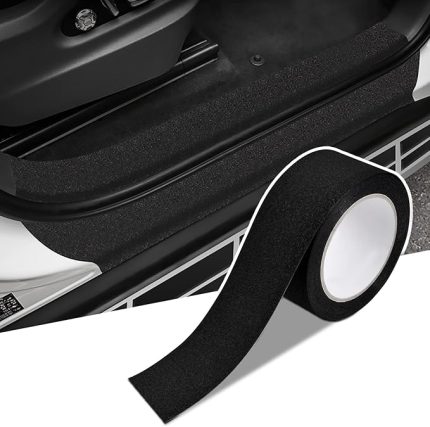 Otomobil kapı eşiği çıkartması, çizilmeye karşı dayanıklı kapı eşiği koruyucu dekoratif çıkartma, araç kapısı kenar koruması, koruyucu folyo, otomobil koruyucu folyo, kapı eşiği çıkartması, 5 cm x 5 m