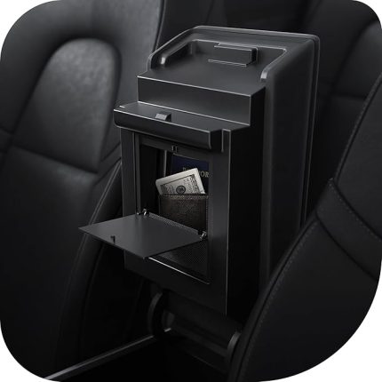 Tesla Model Y (2024-2023) & Model 3 (2023) Orta Konsol Gizli Saklama Kutusu TO221 Black - ACP04509