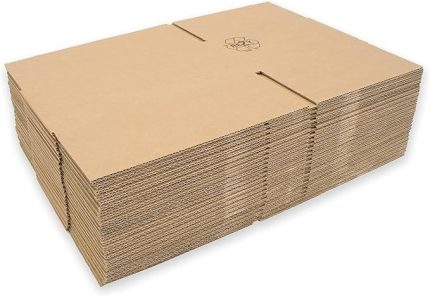 Oluklu Kraft Karton Kargo Taşınma Depolama Kolisi - 30x40x35 Cm. - 10 Adetlik Paket