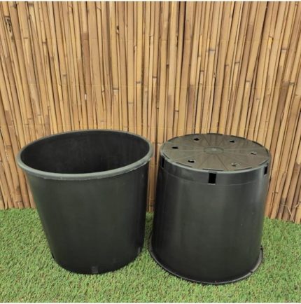 Üretim Saksısı 1 Adet 18,5 Lt 30X30 Cm Plastik Saksı Siyah Üretim Saksı Bitki Saksısı