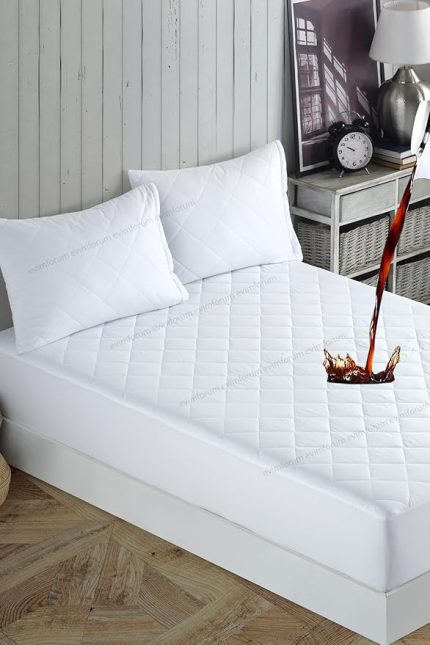 Adelya Mikrofiber Kapitone Fitted Full Kenar Su Sıvı Geçirmez Yatak Koruyucu Alez (160 x 200)