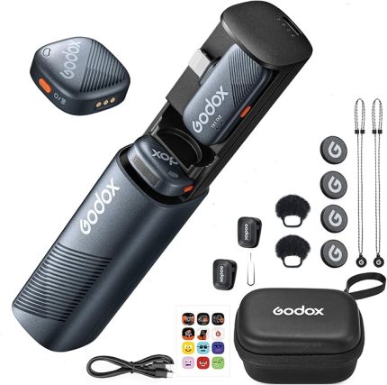 Cube-SL Kit2 Kablosuz Yaka Mikrofon, iPhone Lightning için Mikrofon (2 TX + 1 RX Şarj Kılıfı), Gürültü Engellemeli Mini Mikrofon, 30H Pil, 300 m/1000 ft, Kablosuz Mikrofon