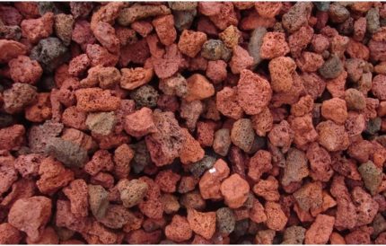 Pomza 10 Litre 3-8 Mm Kırmızı Pomza Taşı Lav Taşı Volkanik Ponza