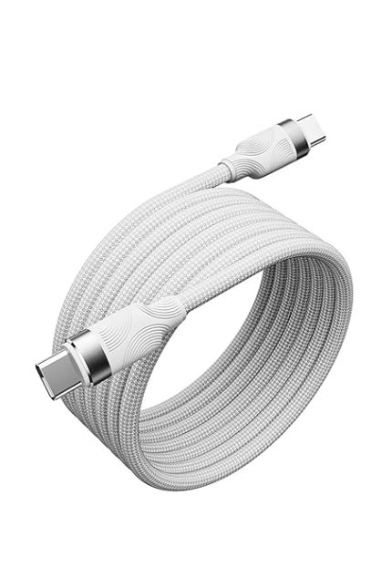 Örgülü Mıknatıslı 60W Type-C to Type-C 1mt Data ve Şarj Kablosu SPK-13