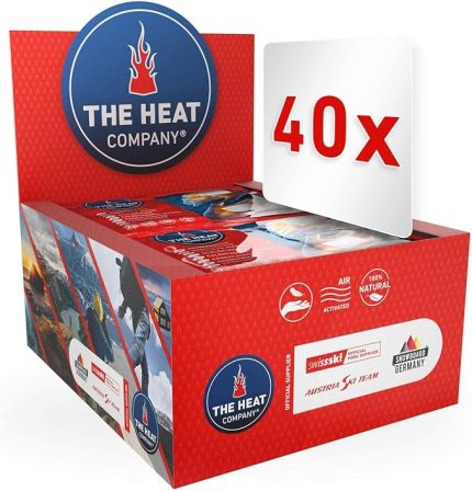 HEAT COMPANY El ısıtıcı – 10 veya 40 çift – ekstra sıcak – cep ısıtıcı ısıtıcı pedler – parmak ısıtıcı: 12 saat sıcak eller – hava ile etkinleşir