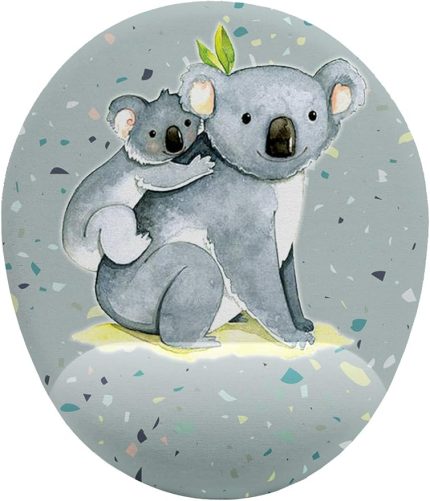 fikirler Koala ve Yavrusu Bilek Destekli Mouse Pad