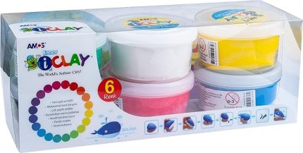Ic30P6 Proje Hamuru-I Clay 30Gr 6 Li Pet, 6 Renk Karışık, 30 Gram