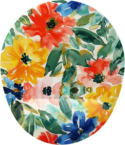 Çiçek Desenli Bilek Destekli Mouse Pad