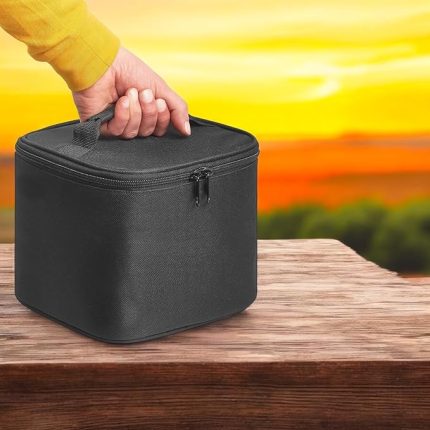 8 Litre Termos Çanta – Isı Yalıtımlı Termal Yemek ve İçecek Taşıma Çantası, Sıcak & Soğuk Koruma, Piknik, Kamp, Ofis, Seyahat ve Araç Kullanımı İçin Uygun, Sızdırmaz ve Silinebilir (siyah)