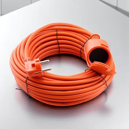 Uzatma Kablosu 40 METRE 3x2.5 mm Ev Tipi Kapaklı Monofaze Topraklı Kablolu Tekli Grup Fiş Priz