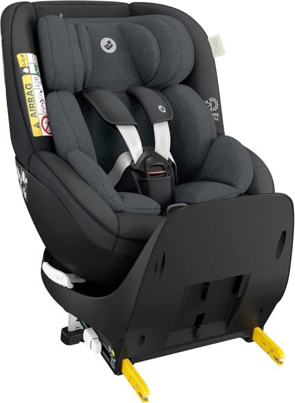Mica Pro Eco ADAC'lı I-Size İsofix'li 360 Dönebilir Yatabilir Bebek Oto Koltuğu, Authentic Graphite, 0-18 kg