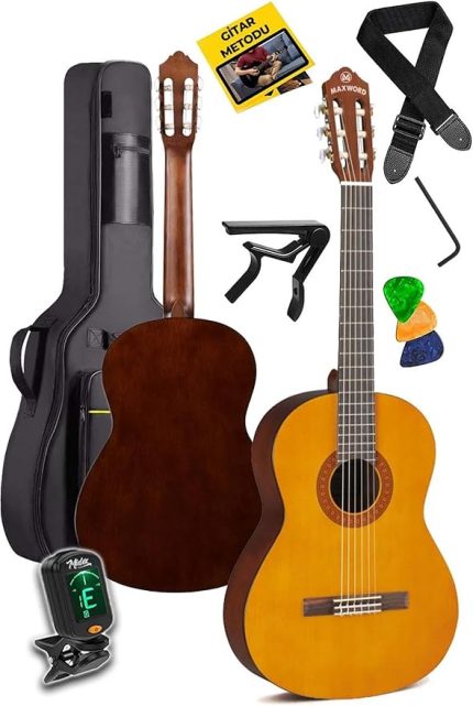 X35 Profesyonel Masif Ağaç Klasik Gitar Seti 4/4 Yetişkin Seri üst Segment