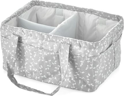 KATLAMALI ANNE&BEBEK ORGANİZER GRİ ÇİÇEK