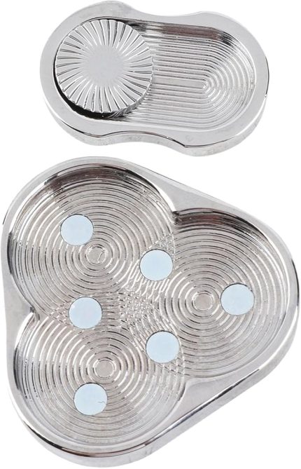 Fidget Slider Oyuncak, DEHB Otizm Anksiyete Stres Rölyef için Spiral Çerçeve ile Taşınabilir Manyetik Üçgen Rotasyon Metal Slider