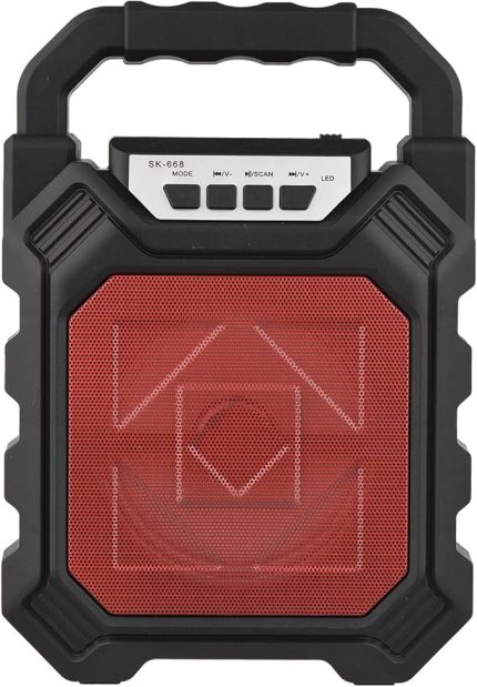 Taşınabilir BT Karaoke Makinesi Akülü Dış Mekan Hoparlörü Akülü Mikrofonlu Mini Hoparlör ve Mikrofon Sistemi Ev için Açık Hava Spor Salonu Parti Şarkı Söyleme Dans Kamp