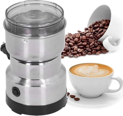 Baharat Kahve Öğütücü Elektrikli Hızlı Öğütücü Çok İşlevli Parçalama Makinesi Kuru Tahıl Değirmeni Baharat Tohumları Pirinç Çekirdeği Çeşniler için