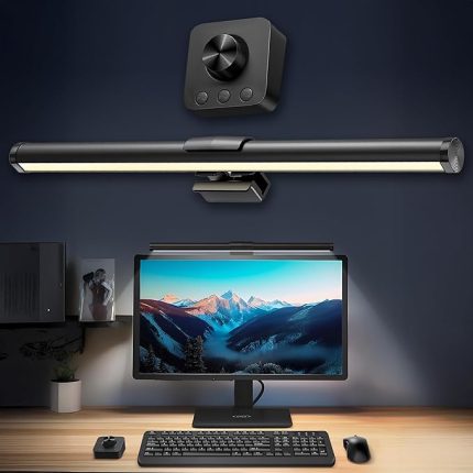 Lambası Kumandalı Light Pro Series USB Kademeli Parlaklık Renk Ayarlı Masa PC Ekran Işığı