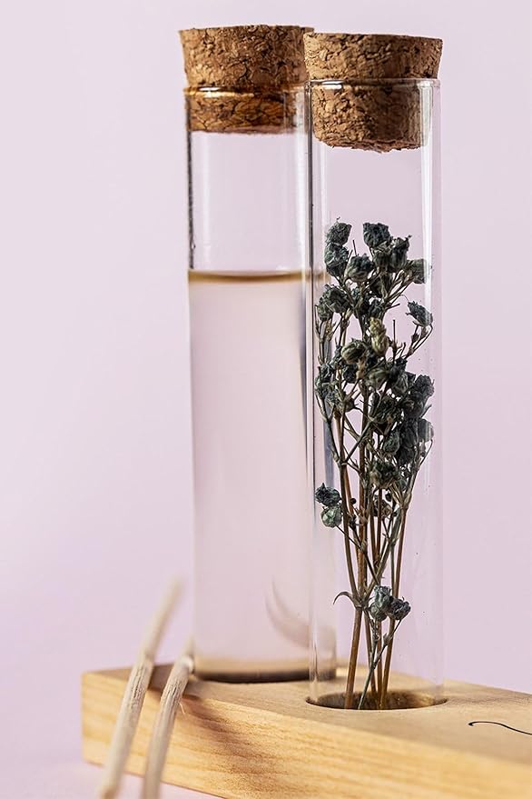 Günü Hediyesi Mottolu Çiçekli Dekoratif Set - Bambu Oda Kokusu Şişesi - Görsel 5