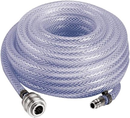 Einhell Kompresör Hava Hortumu 6 mm, 15 m (kompresör aksesuarı, 15 m uzunluk, iç çap 6 mm, R 1/4'' dişi dişli, PVC, maks. çalışma basıncı 15 bar) - 4138200