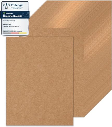 50 Adet A4 Kraft Kağıdı 21 x 29,7 cm 200 g/m² Yazdırılabilir Kraft Karton A4 Kendin Yap Boş Kartlar, Düğün Davetiyeleri, Şükran Günü Kartları