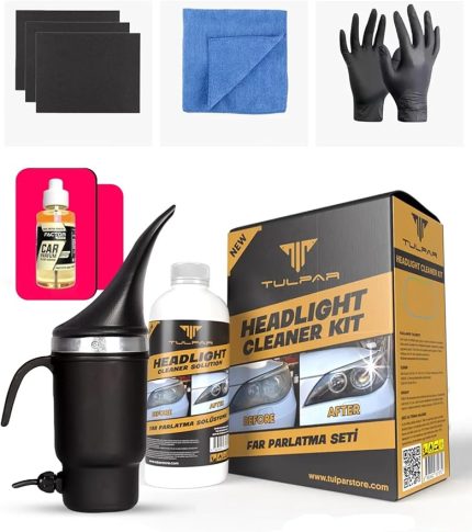 Buharlı Far Temizleme Far Parlatma Avantajlı Set Paket (HEADLİGHT CLEANER KIT)