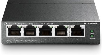 TL-SG1005P, 5-Port Gigabit Desktop Switch with 4-Port PoE+