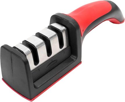 bıçak bileyici, mutfak bıçağı, 3 kademeli bileyici, kaba bileme ve ince bileme için, tungsten ve seramik