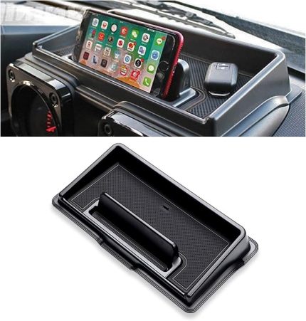 Suzuki jimny aksesuar orta konsol saklama kutusu Suzuki Jimny JB64W JB74W 2018-2024 2025 için orta konsol düzenleyici tepsi iç aksesuar Suzuki jimny aksesuar (siyah)