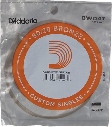 Bw047 Akustik Tek Tel, 80/20 Bronze Wound, 047, (Mi) Pak