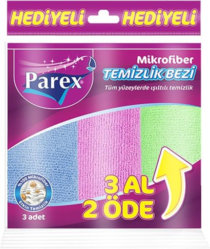Mikrofiber Temizlik Bezi 3'Lü Eko Paket