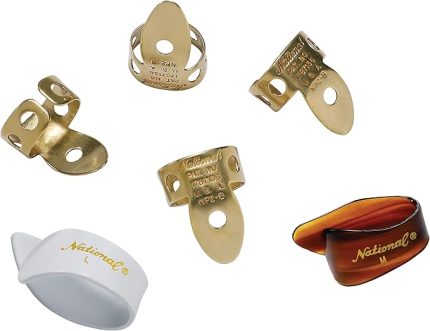 Waves D'Addario National Brass Fingerpick Bundle - 6er Pack