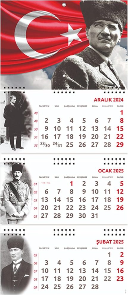 Atatürk Gemici Duvar Takvimi - Ayyıldız