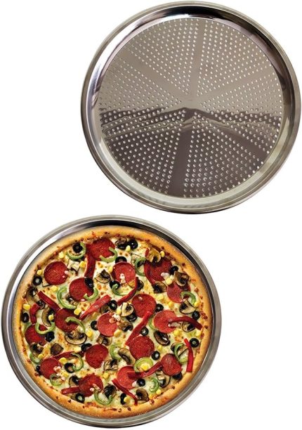 Çelik Pizza Ve Lahmacun Tepsisi 28 cm