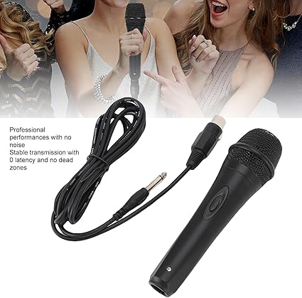 Dinamik Vokal Mikrofon, Hoparlör Için Karaoke Mikrofonu, gürültü Iptali Ile Kablolu el Mikrofonu, şarkı Söyleme, Düğün, Dj, Parti, şarkı Söyleme, Partiler, Açık Hava Etkinlikleri - Görsel 4
