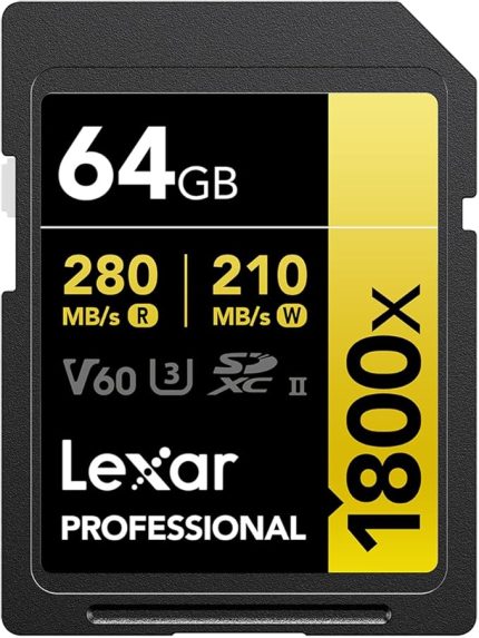 Gold Serisi Profesyonel 1800x 64GB UHS-II SDXC Hafıza Kartı