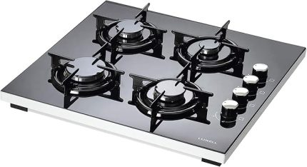 40TSHDF LPG'li Cam Setüstü Ocak, Siyah