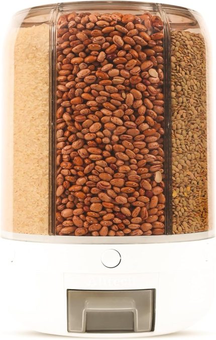 Bakliyat Organizeri, Bakliyat Saklama Kabı, 10 Kg Kapasiteli Styles Gıda Ve Bakliyat Saklama Kabı 6 Gözlü (10KG)