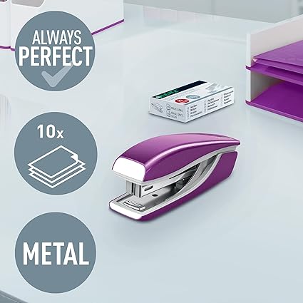 Zımba WOW Mini 10 Sayfa Kapasiteli, Metalik Mor - Görsel 2