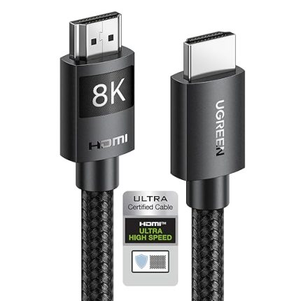 8K HDMI 2.1 Kablo 3D eARC HDCP 2.2/2.3 PC için PS5/PS4 Soundbar HDTV(5m)