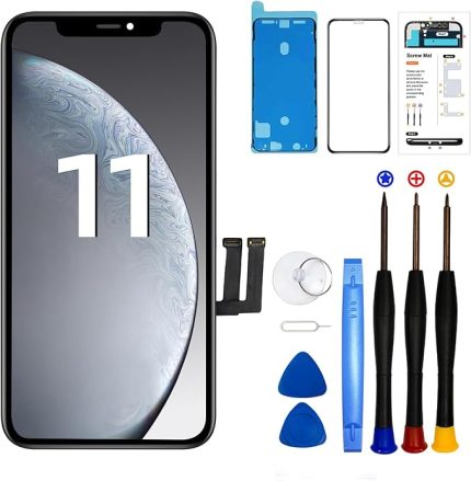 iPhone 11 LCD Ekran Değiştirme 6.1 “Dokunmatik Ekran Sayısallaştırıcı Onarım Aracı, Model A2111, A2221, A2223 (3D Dokunmatik Fonksiyon) ile iPhone 11 Çerçeve Montajı için