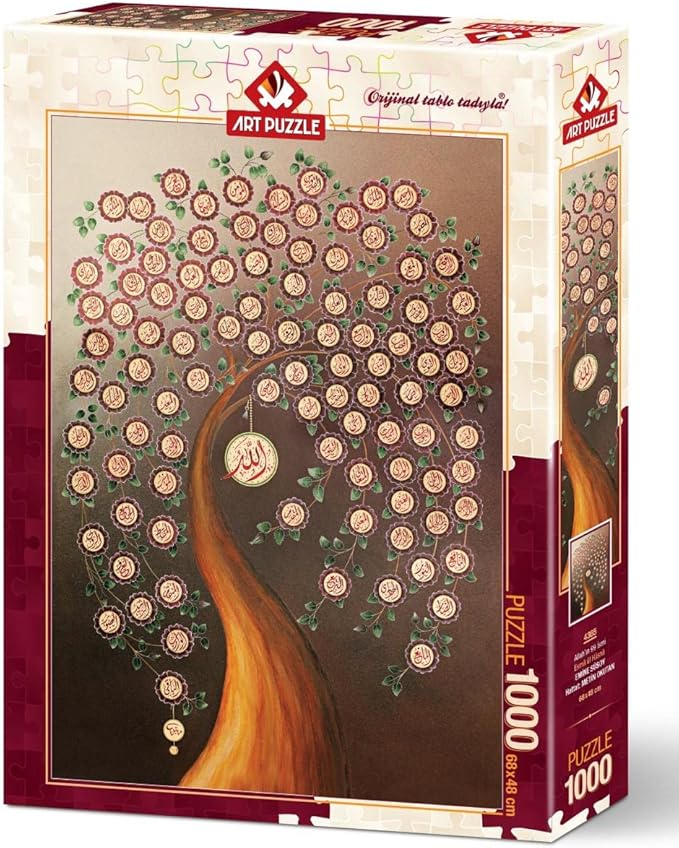Puzzle Allah'ın 99 İsmi (Esma-Ül Hüsna) 1000 Parça Puzzle