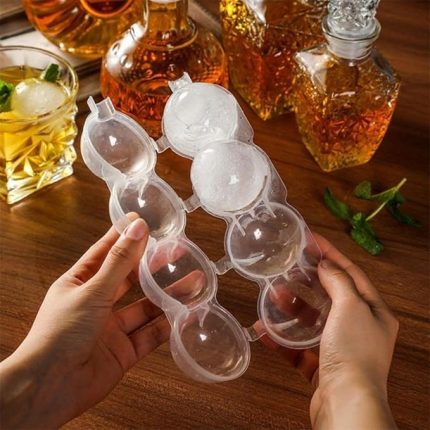4 lü Pratik Küre Buz Kalıbı Top Sunum Buzu