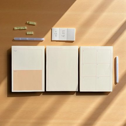 Tanıtım 3’lü Masaüstü Planlayıcı Seti – Bugün & Yarın & Haftalık Plan | Noktalı Sayfa | Koparılabilir Blok | 3 x 80 Yaprak | 90 gr Ivory Kağıt