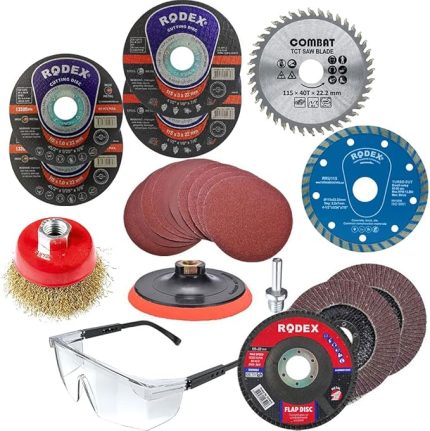 Spiral Avuç İçi Taşlama Makinesi Matkap Seti 115 mm (30 PARÇA)